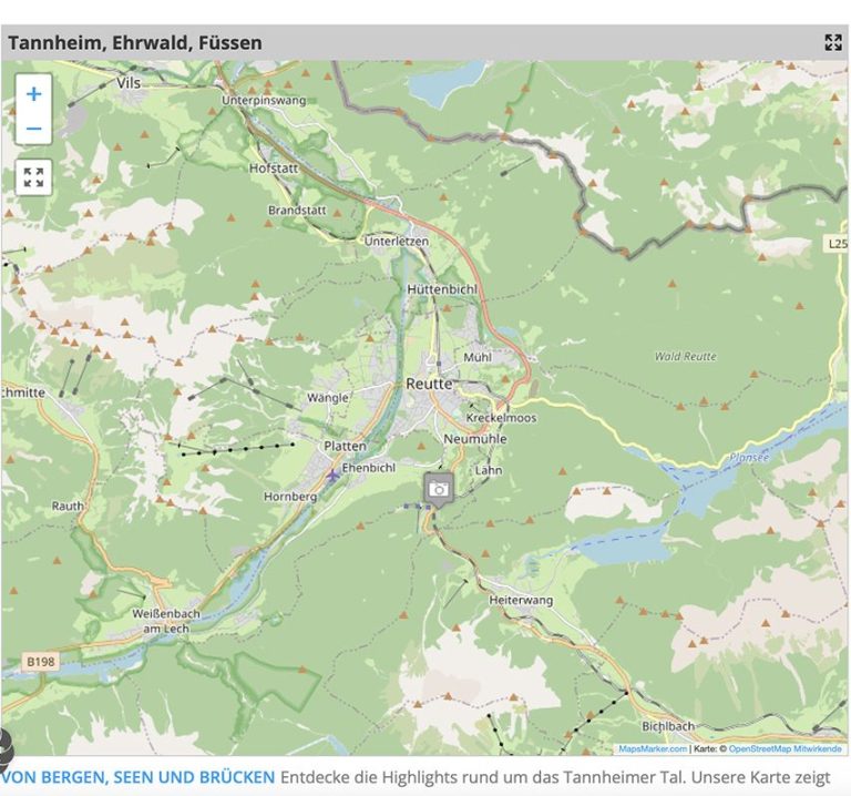 Interaktive Karten in Artikeln auf hochblau.com Ein besonderer Service für Leserinnen und Leser des Online-Portals hochblau.com sind ergänzende Karten mit visuellen Standortinformationen.